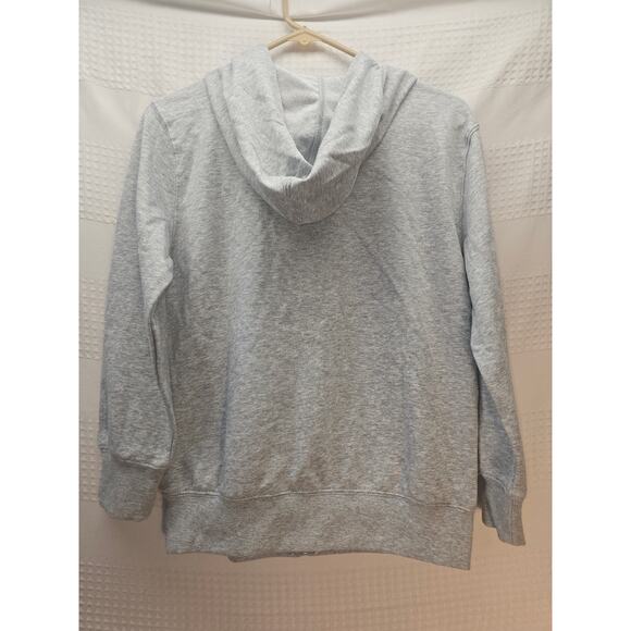 Gap Full Zip Sweater Hoodie Unisex Size 10/12 gray Fleece 6680 - Picture 3 of 5